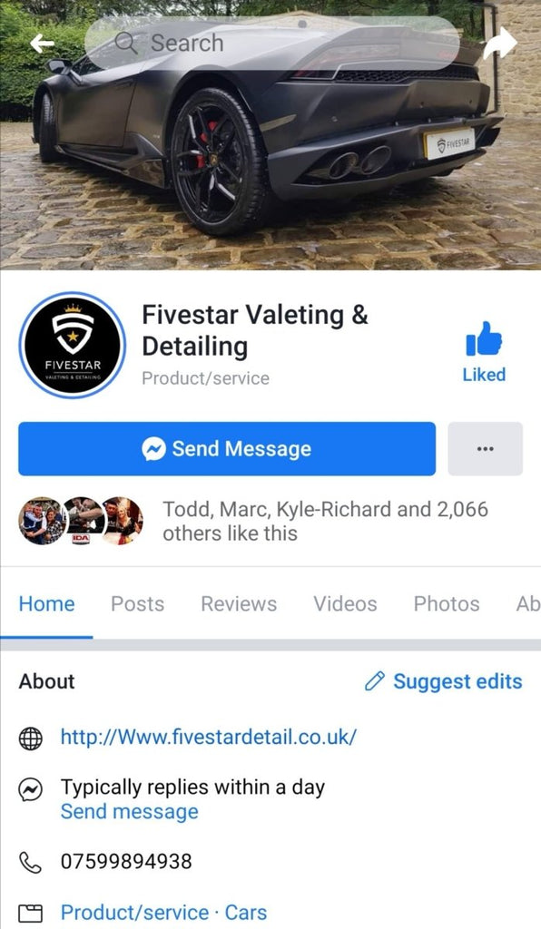 FiveStar Valeting & Detailing (North West England) - Clean Your Ride