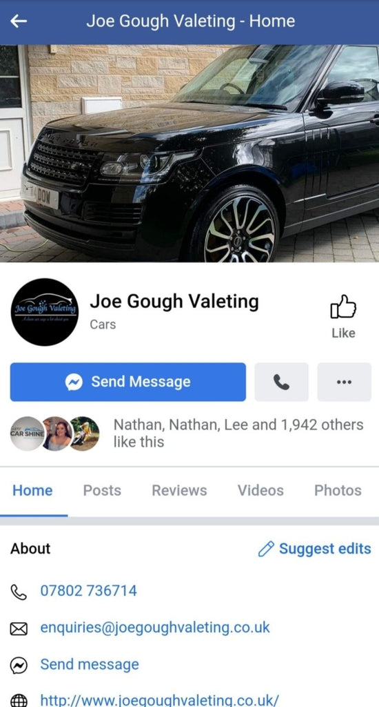 Joe Gough Valeting (York) - Clean Your Ride